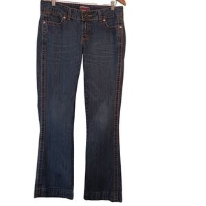 Wrangler Women's Bootcut Wrangler Jean Premium Patch Embellished Dark Wash  9/10